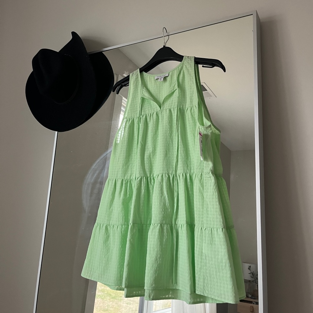 TOPSHOP Green WOMEN “baby doll” dress